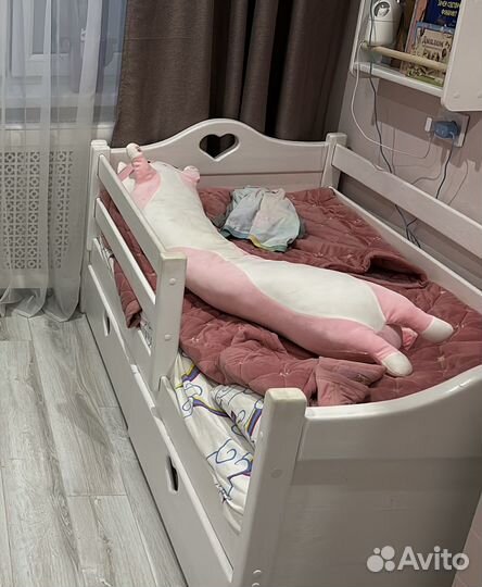 Детская кровать 160/80 с ящиками