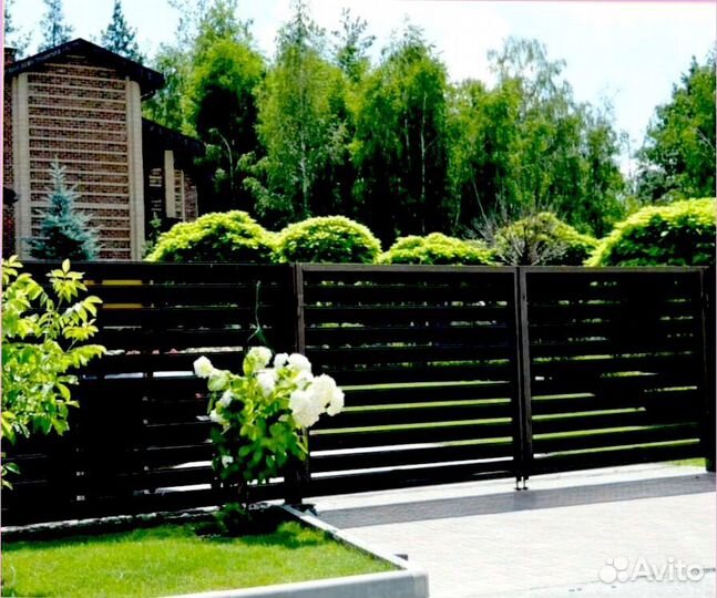 Забор ранчо, жалюзи. Европейская версия