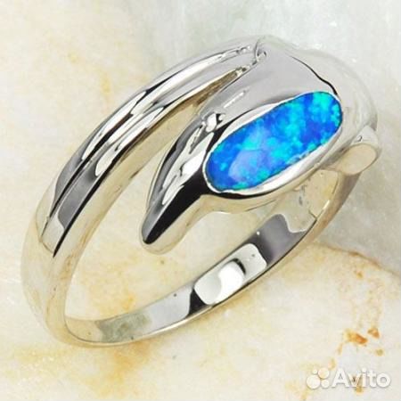 Новые серебряные кольца с опалом и фианитами