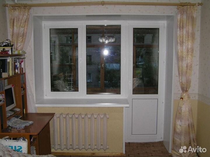 Балконный блок и балконная дверь пвх новые