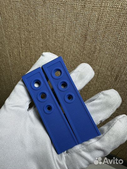 Синий каучук (светлый) 22-20 ремешок для Breitling