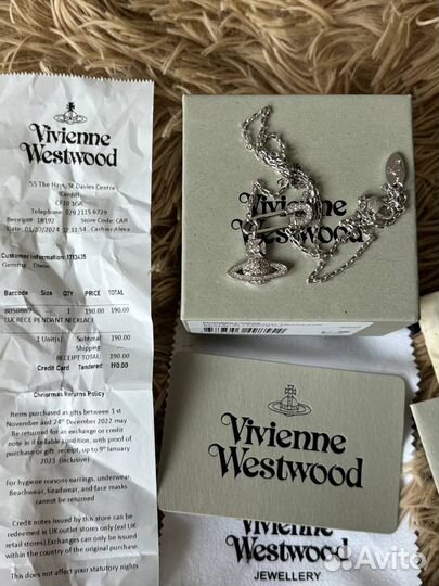 Vivienne Westwood lucrece подвеска оригинал