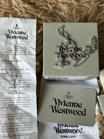 Vivienne Westwood lucrece подвеска оригинал