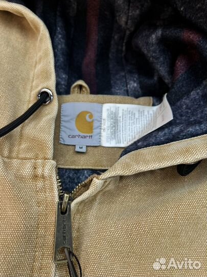 Джинсовая Куртка Carhartt Бежевая