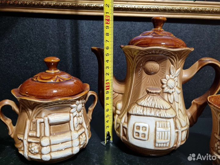 Сервиз керамический с подсолнухами