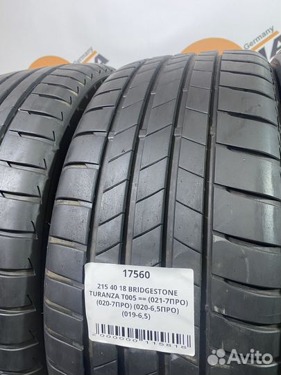 Bridgestone Turanza T005 215/40 R18
