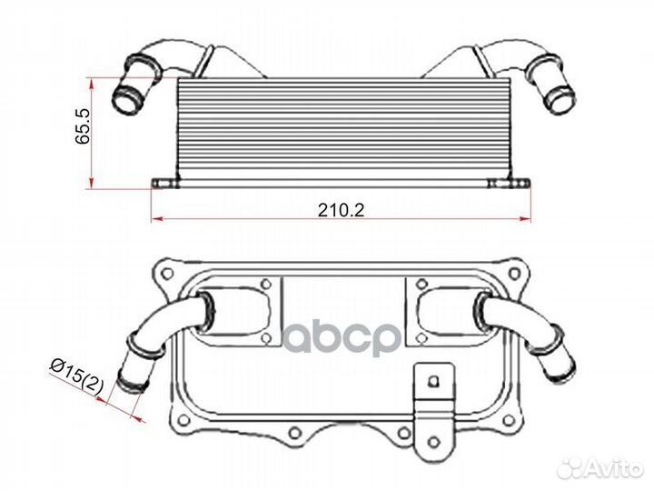 Радиатор масляный porsche cayenne 10/panamera 09
