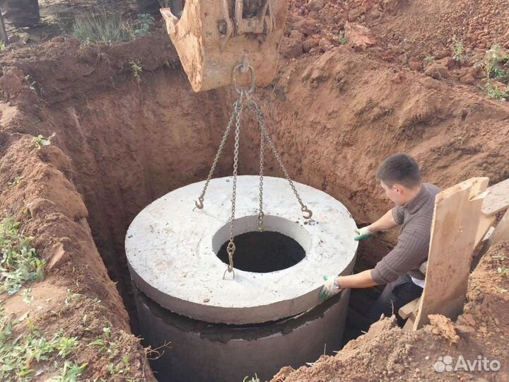 Монтаж сливной ямы под ключ