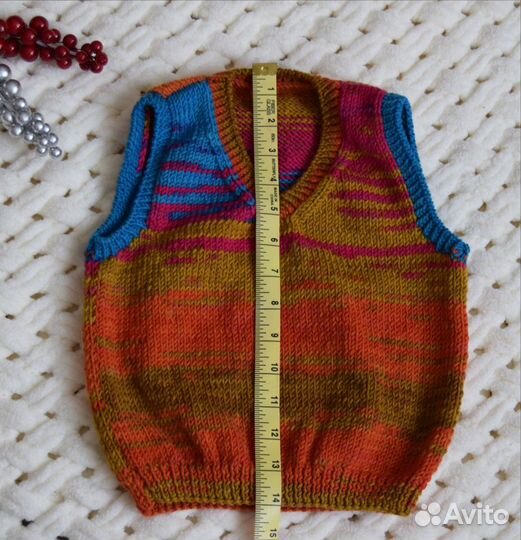 Жилет вязаный детский