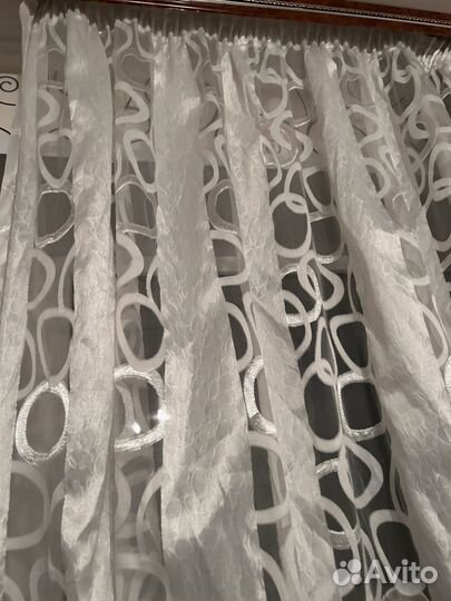 Штора на широкой ленте