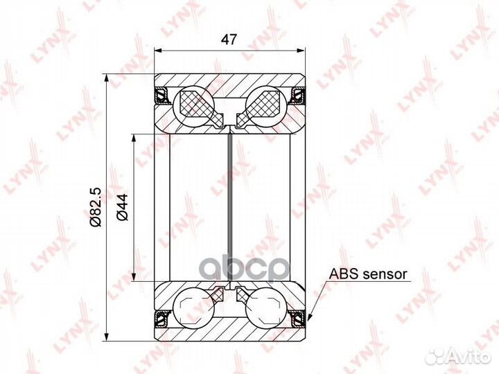 WB-1190 Подшипник ступицы lynxauto WB-1190 lynx