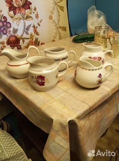 Молочники подстаканники подносы СССР