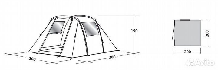 Палатка-шатёр easy camp annexe