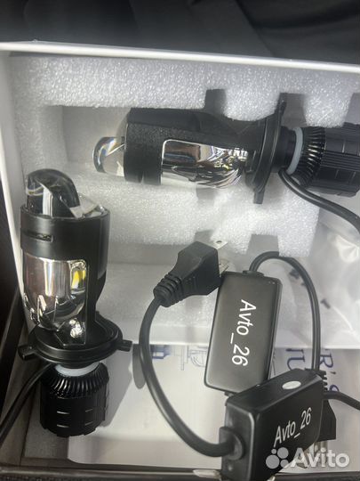 Светодиодные лампы led h4 с линзой