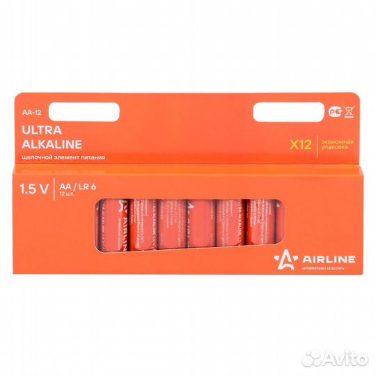 Батарейки lr6/aa щелочные 12 шт. (aa-12)