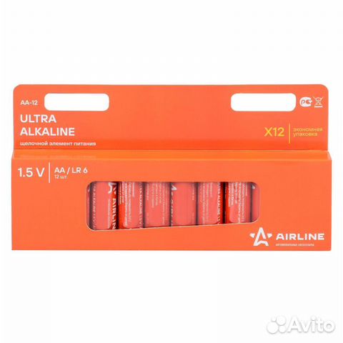 Батарейки lr6/aa щелочные 12 шт. (aa-12)