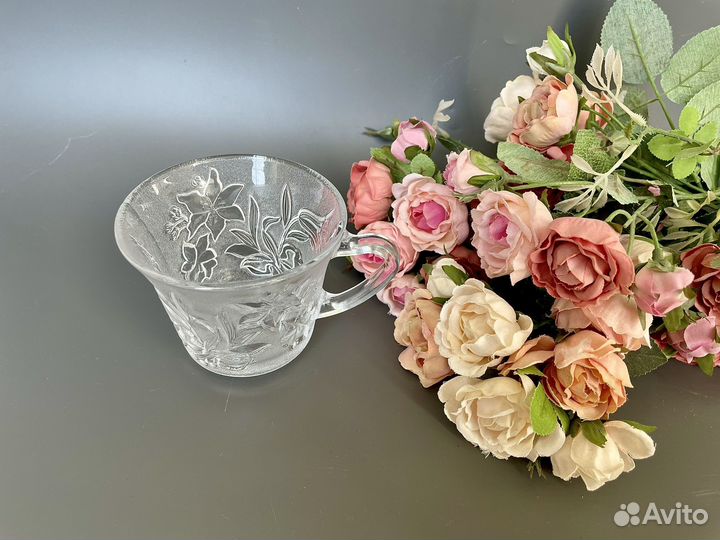 Новая чайная пара стекло