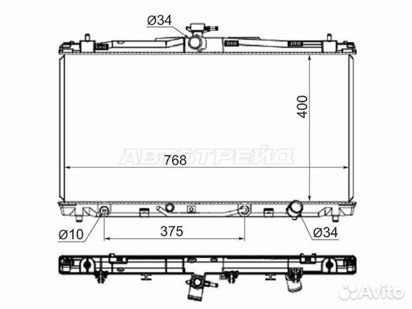 Радиатор toyota camry japan