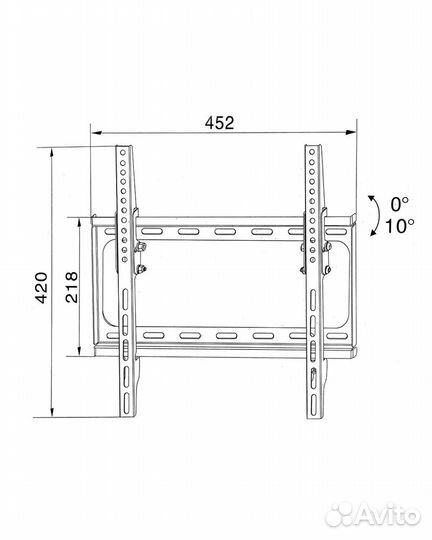 Кронштейн для телевизора 26 до 55 дюймов LCD