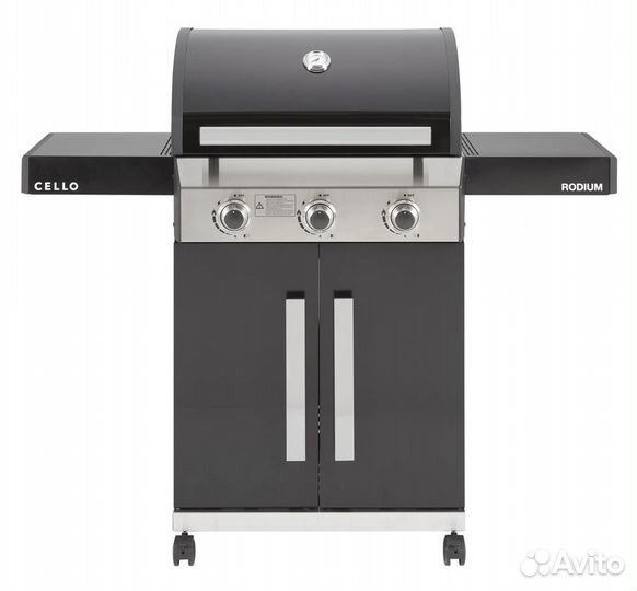 Газовый гриль cello rodium 3 black