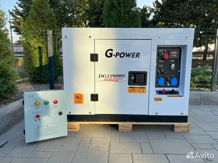 Дизельный генератор 12 кВт g-power