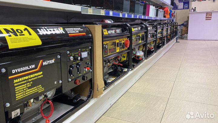 Бензогенератор С функцией Сварки Huter dy6500lxw