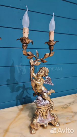 Лампа настольная с путти 2 шт барокко Италия