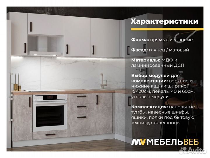 Модульные кухни в наличии Варениковская