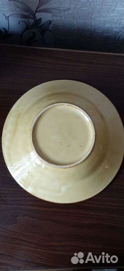 Тарелка глубокая декорированная СССР