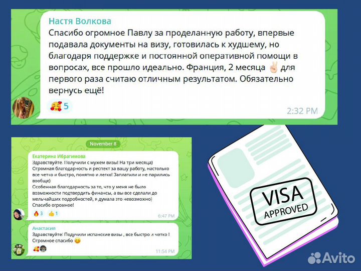 Виза США через бот