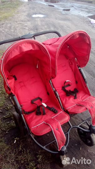 Детская двойная коляска