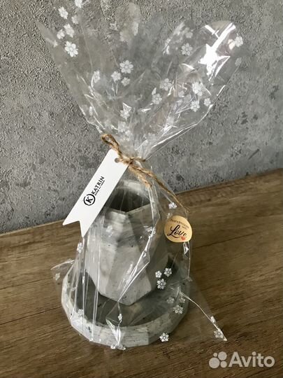 Ваза и поднос из гипса