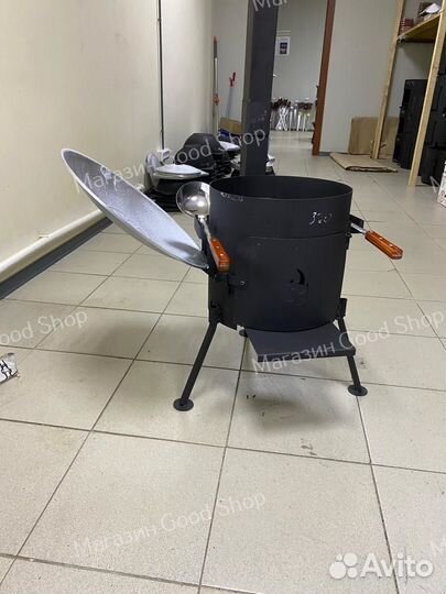 Печь под казан 6-8л с трубой