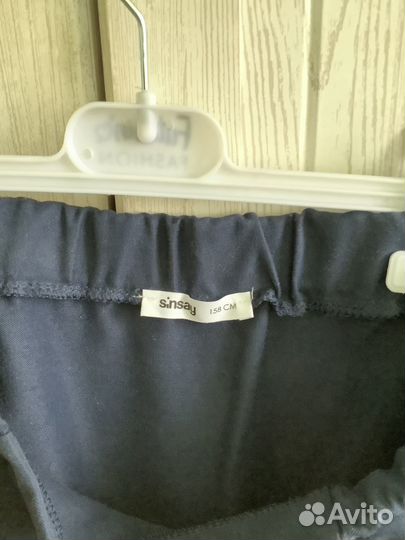 Юбка школьная синяя 158