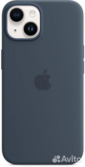 Силиконовый чехол для iPhone 14 (синий)