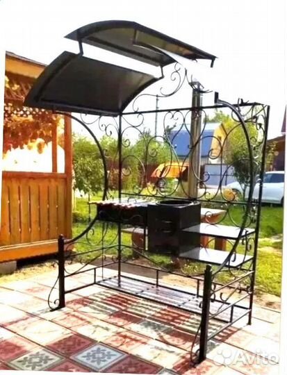 Мангал С печкой под казан