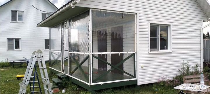 Мягкие окна для беседки