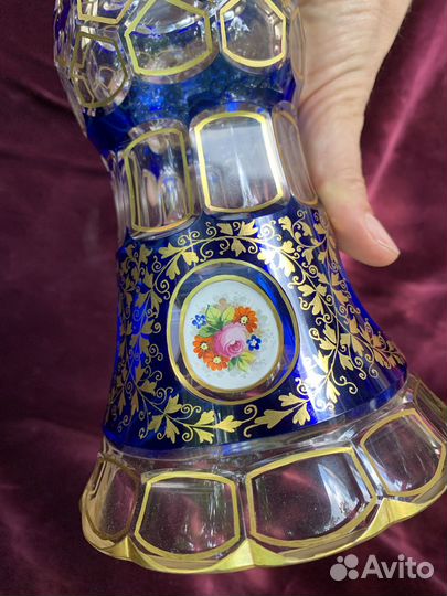 Ваза накладной хрусталь