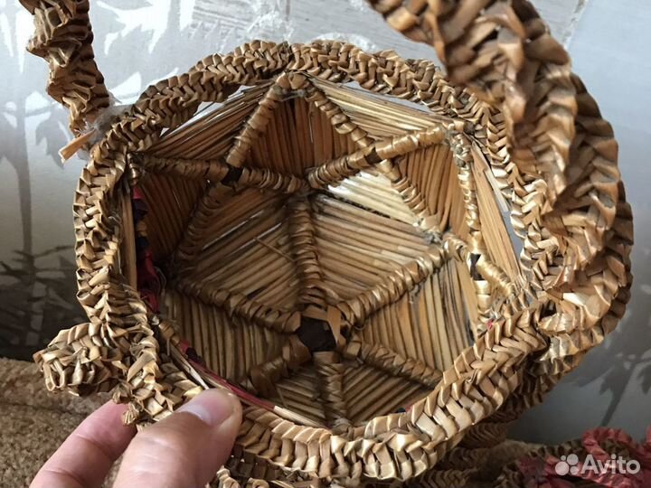 Корзинка старинная ручной работы