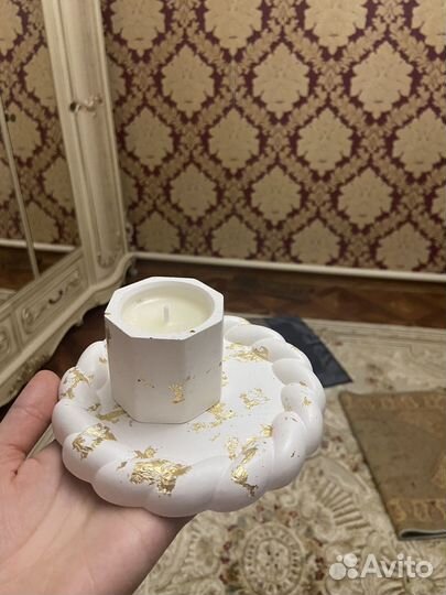 Свечи в гипсе