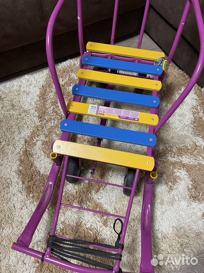 Детские санки тимка 5 на колесах