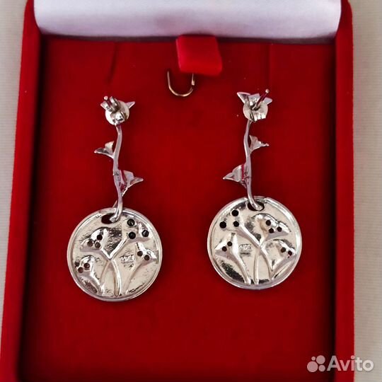 Серьги серебро 925