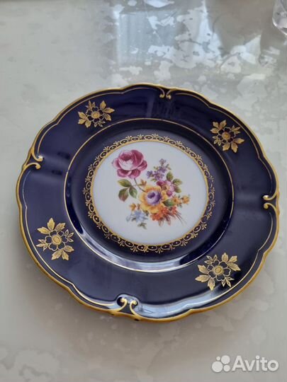 Тарелка фарфор 1777 Jlmenau GDR 1960-1980