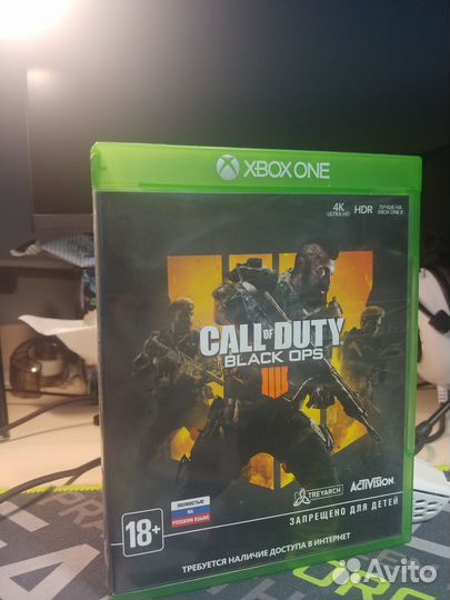 Диск на xbox one Call of duty black ops 4