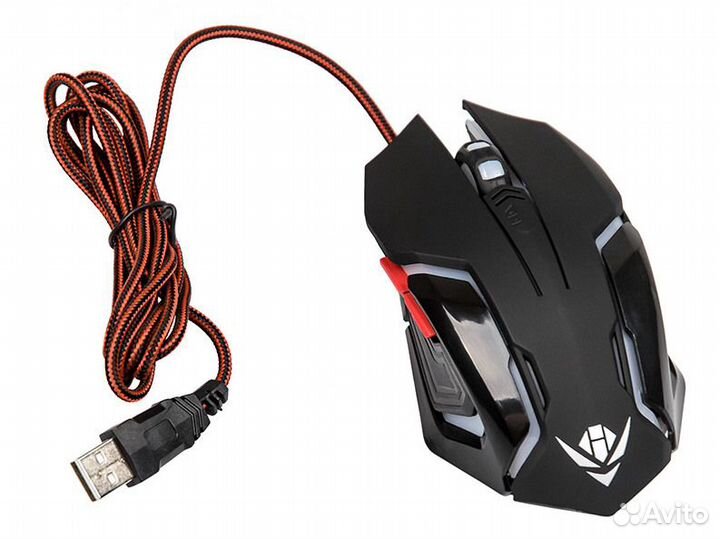 Мышь MOG-20U Nakatomi Gaming игровая, 6 кн.7-ми цв