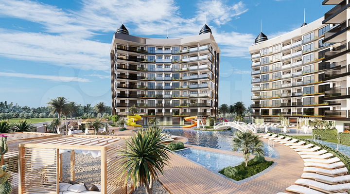 2-к. квартира, 55 м² (Турция)