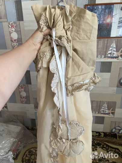 Бортики и балдахин на кроватку