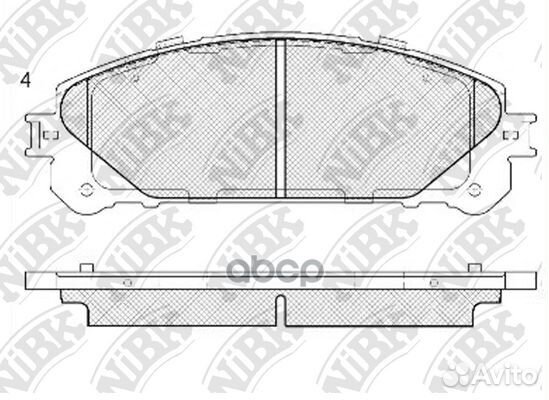 Колодки тормозные дисковые перед/зад toyota