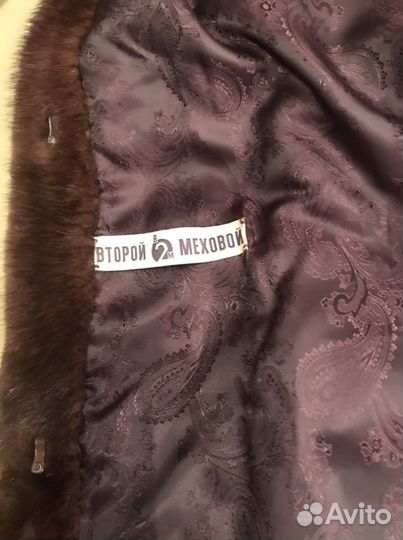 Шуба норковая второй меховой
