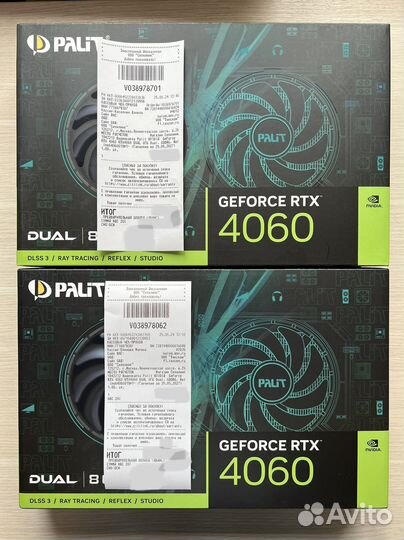 Видеокарта Palit RTX 4060 Dual новая Ситилинк